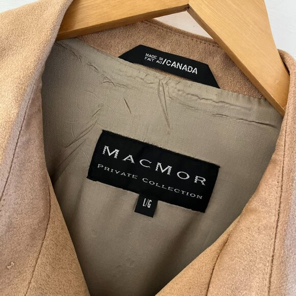 MacMore Private Collection Canada Men's Classic Tan Faux Suede Jacket Sz Lr - Picture 5 of 9